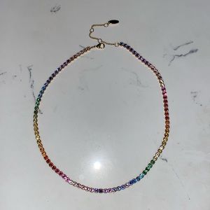Rainbow Tennis Necklace